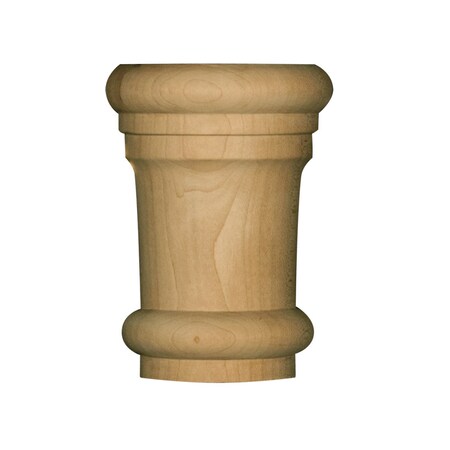 Osborne Wood Products 4 3/4 x 3 1/2 x 1 3/4 Large Traditional Half Round Capital in Rubberwo 892037RW